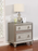 Bling Game 2-Drawer Nightstand Metallic Platinum