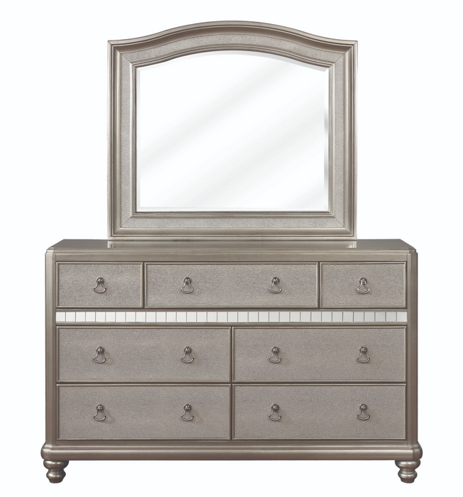 Bling Game 7-Drawer Dresser Metallic Platinum