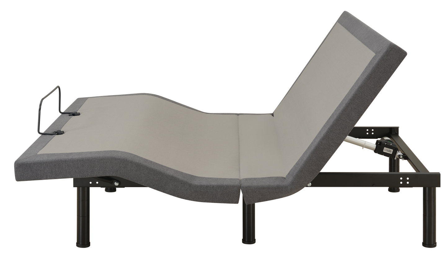 Clara Eastern King Adjustable Bed Base Grey And Black