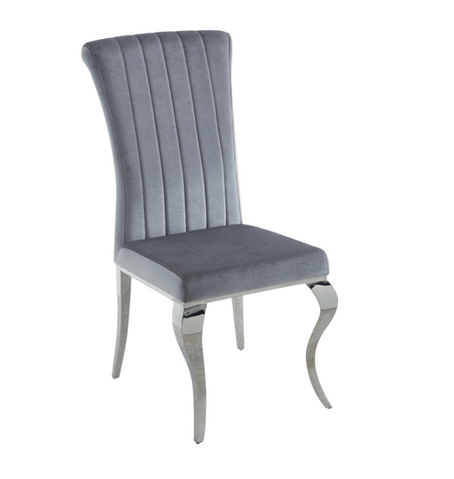 Carone Upholstered Side Chair  And Chrome