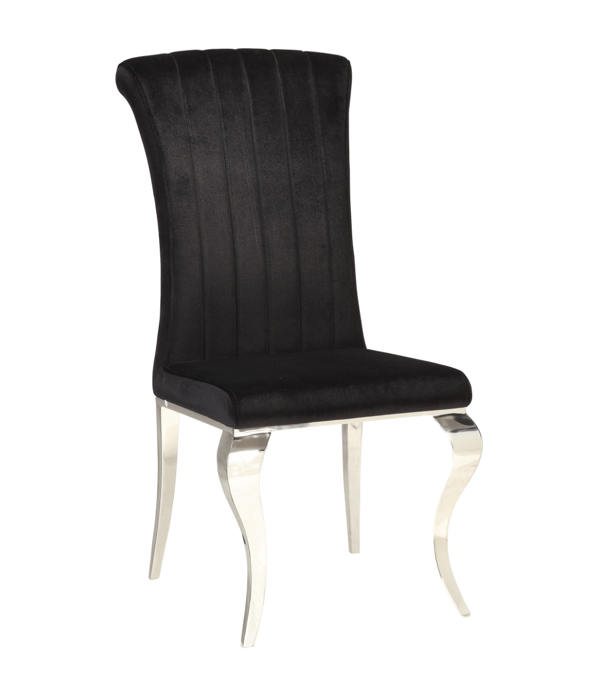 Carone Upholstered Side Chair  And Chrome