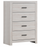 Brandtford 4-Drawer Chest Coastal White