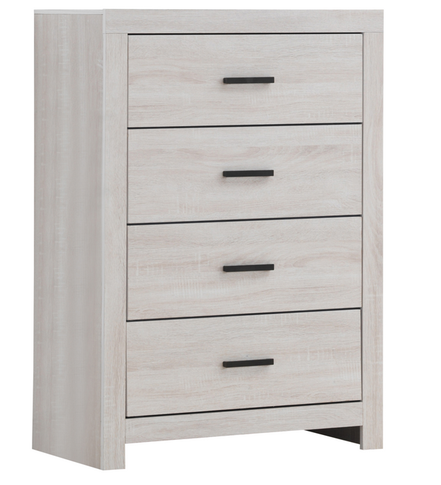 Brandtford 4-Drawer Chest Coastal White