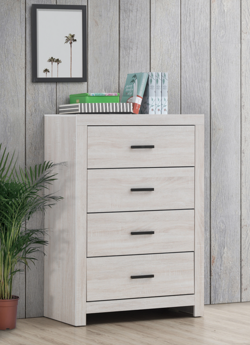 Brandtford 4-Drawer Chest Coastal White