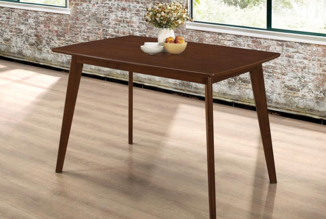 Kersey 5-Piece Rectangular Dining Set Chestnut And Tan