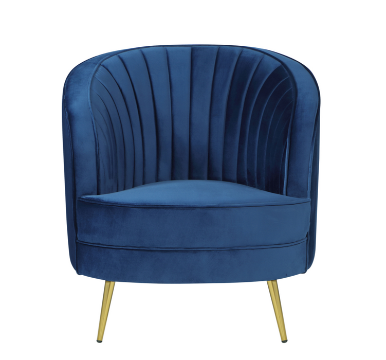 Sophia Upholstered Vertical Channel Tufted Chair