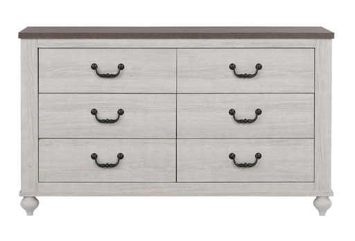 Stillwood 6-Drawer Dresser Vintage Linen