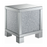 Layton Square End Table Silver And Clear Mirror