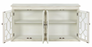 4-door Accent Cabinet with Adjustable Shelves White