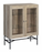 2-door Accent Cabinet with Glass Shelves