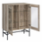 2-door Accent Cabinet with Glass Shelves