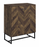 2-door Accent Cabinet Rustic Oak and Gunmetal