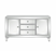 3-Drawer Accent Cabinet Silver