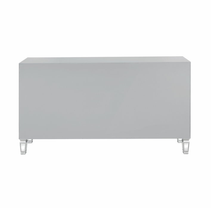 3-Drawer Accent Cabinet Silver