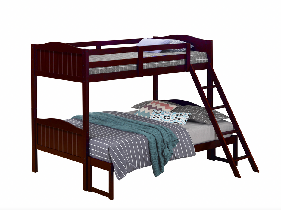 Littleton Twin/Full Bunk Bed With Ladder Espresso