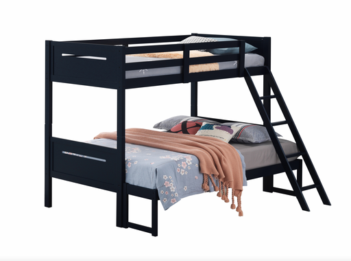 Littleton Twin/Full Bunk Bed Blue