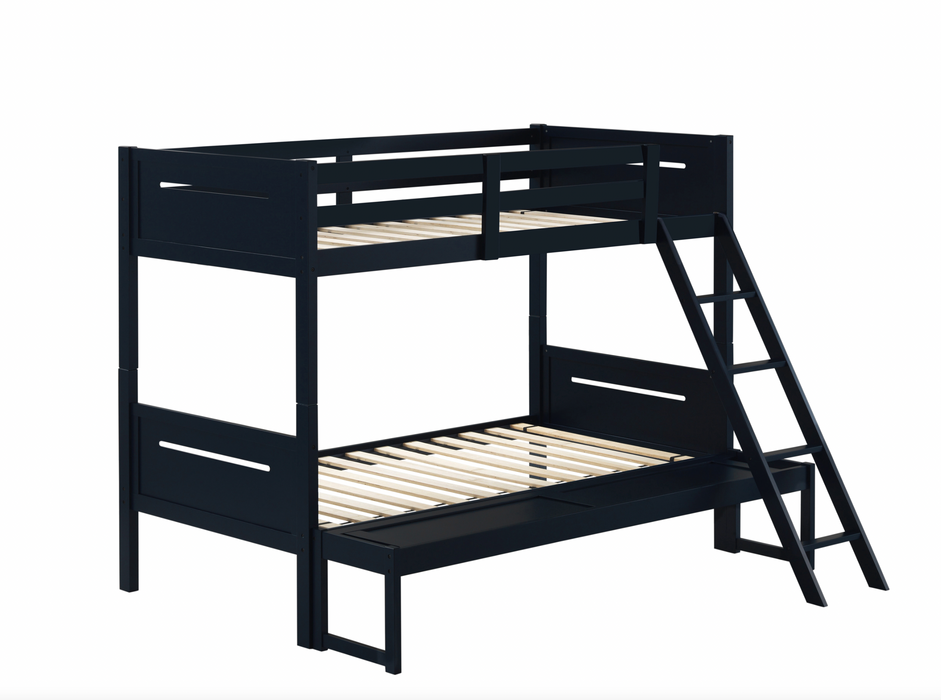 Littleton Twin/Full Bunk Bed Blue