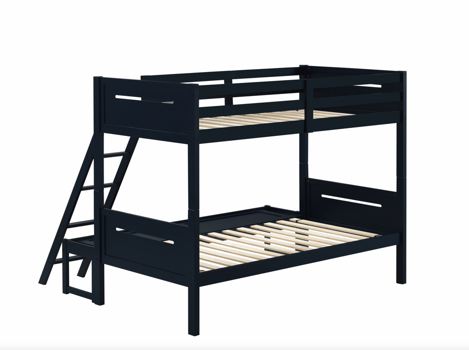 Littleton Twin/Full Bunk Bed Blue