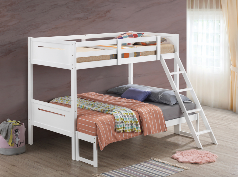 Littleton Twin/Full Bunk Bed White