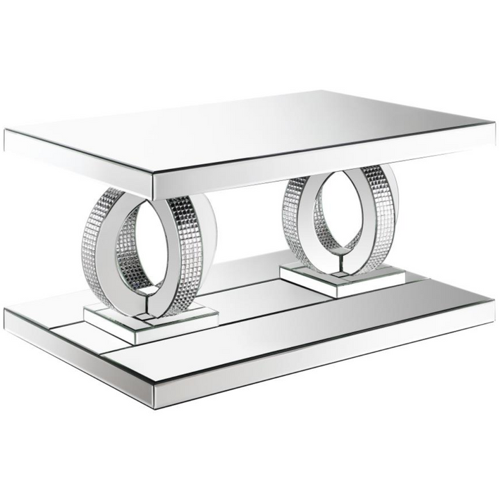 Rectangular Coffee Table Mirror and  Square End Table Mirror