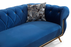 Rosy Navy Velvet Sofa & Loveseat