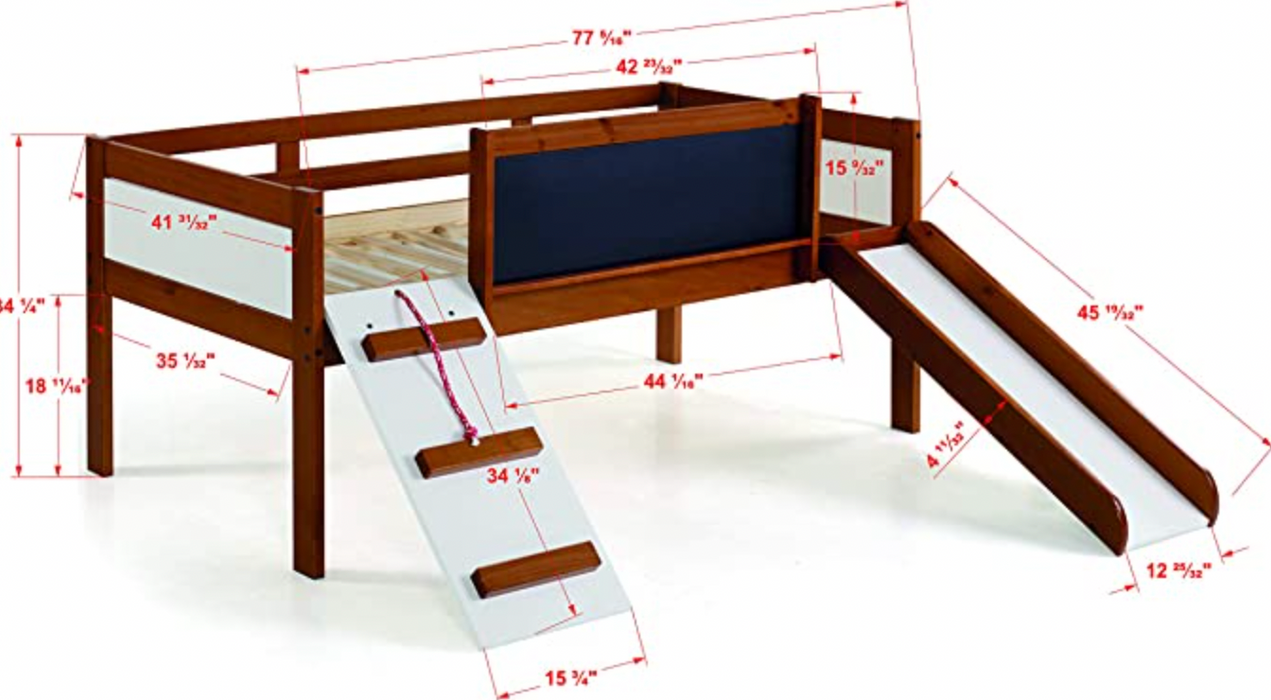 Twin Art Play Junior Low LOFT  Expresso