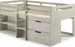 Kids Twin Low Light Loft, Rustic Grey