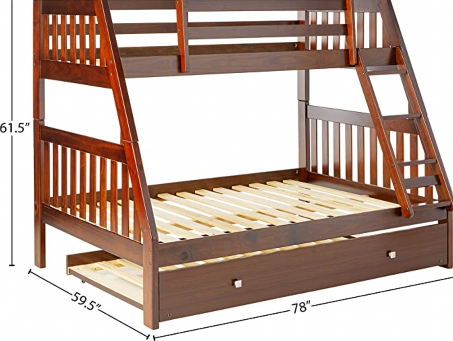 Bunk Bed - TWIN/FULL GREY