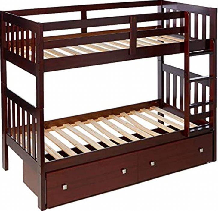 Bunk Bed - TWIN/TWIN Dark Cappuccino