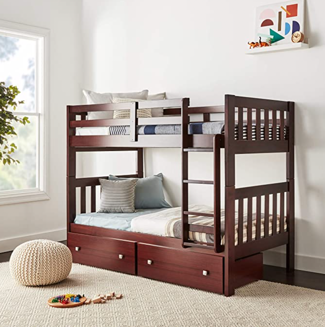 Bunk Bed - TWIN/TWIN Dark Cappuccino
