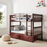 Bunk Bed - TWIN/TWIN Dark Cappuccino