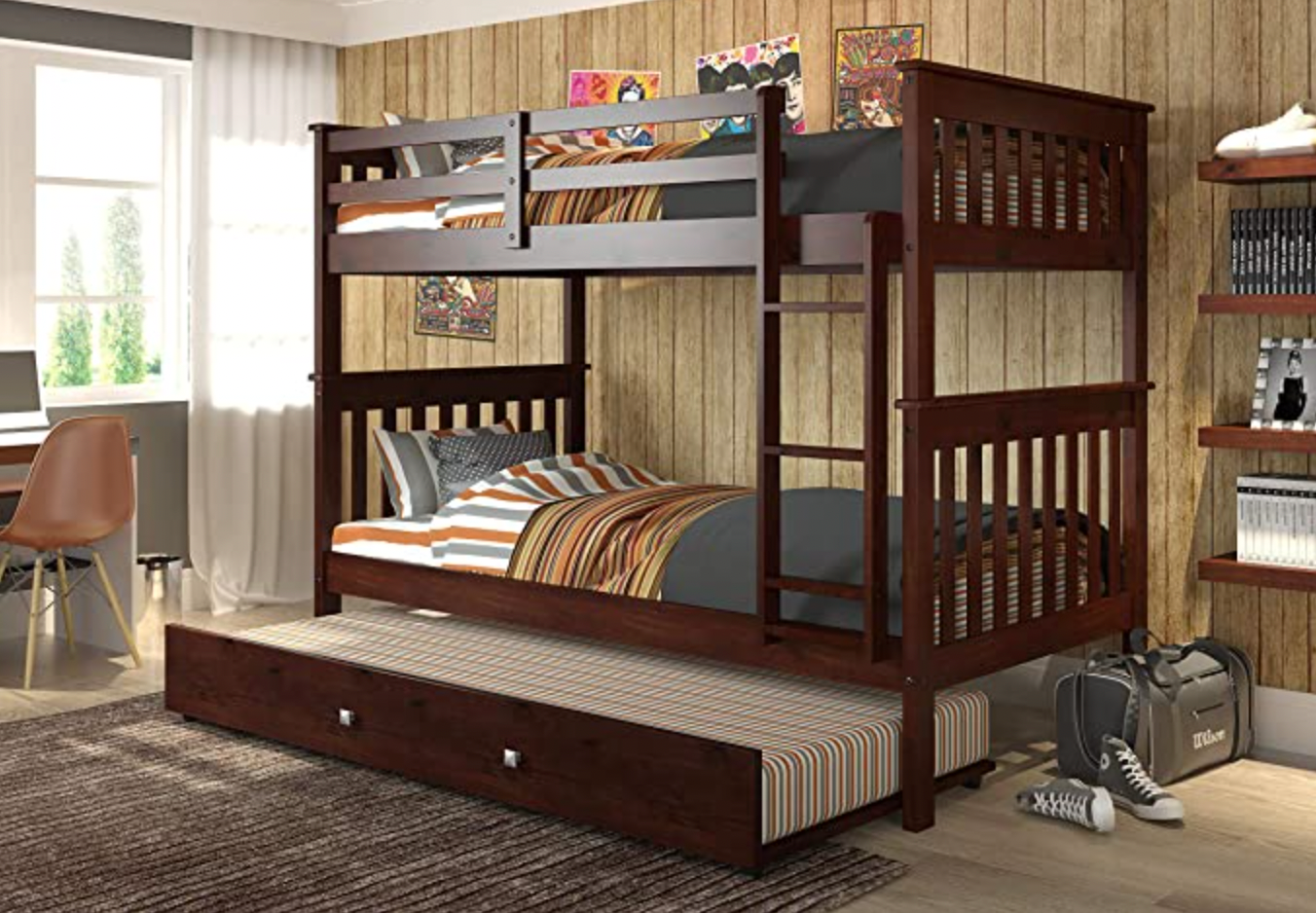 Bunk Bed - TWIN/TWIN Dark Cappuccino