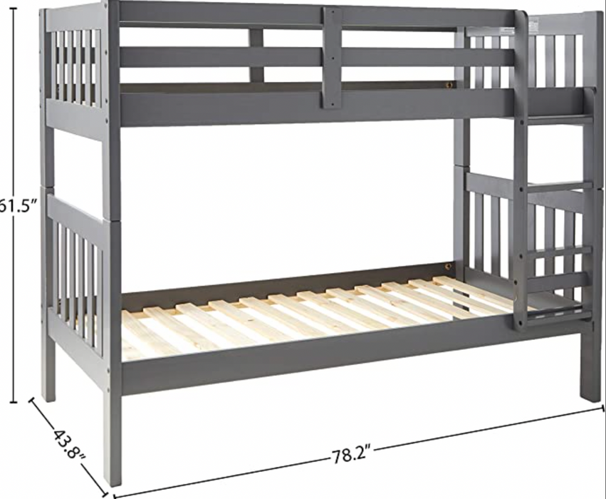 Bunk Bed - TWIN/TWIN Dark Cappuccino