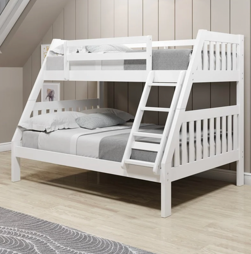 Bunk Bed - TWIN/FULL White