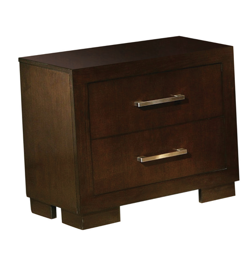 Jessica 2-Drawer Nightstand Cappuccino