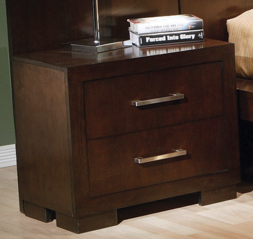 Jessica 2-Drawer Nightstand Cappuccino