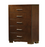 Jessica 5-Drawer Chest Cappuccino