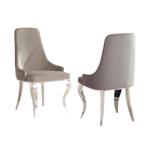 Antoine Upholstered Demi Arm Dining Chairs (Set Of 2)