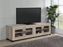 Sachin Rectangular TV Console With Glass Doors