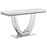 Adabella U-base Rectangle Sofa Table White and Chrome