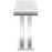 Adabella U-base Rectangle Sofa Table White and Chrome