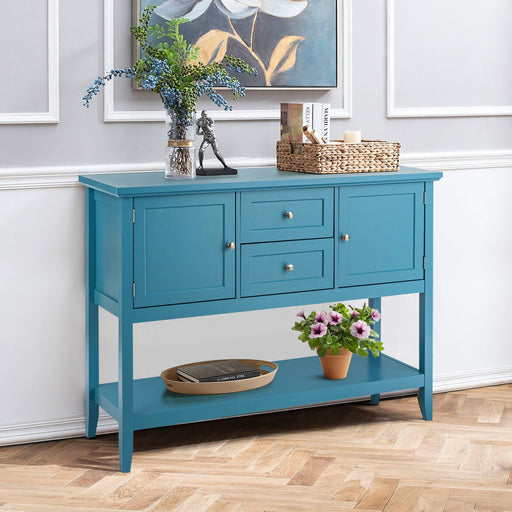 Wooden Sideboard Buffet Console Table with Drawers and Storage