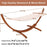 123" x 46" x 48" Outdoor Furniture Camping Wooden Curved Arc Hammock Swing