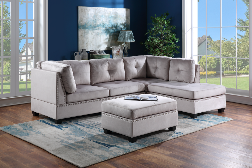 Siena Sectional +Ottoman Set